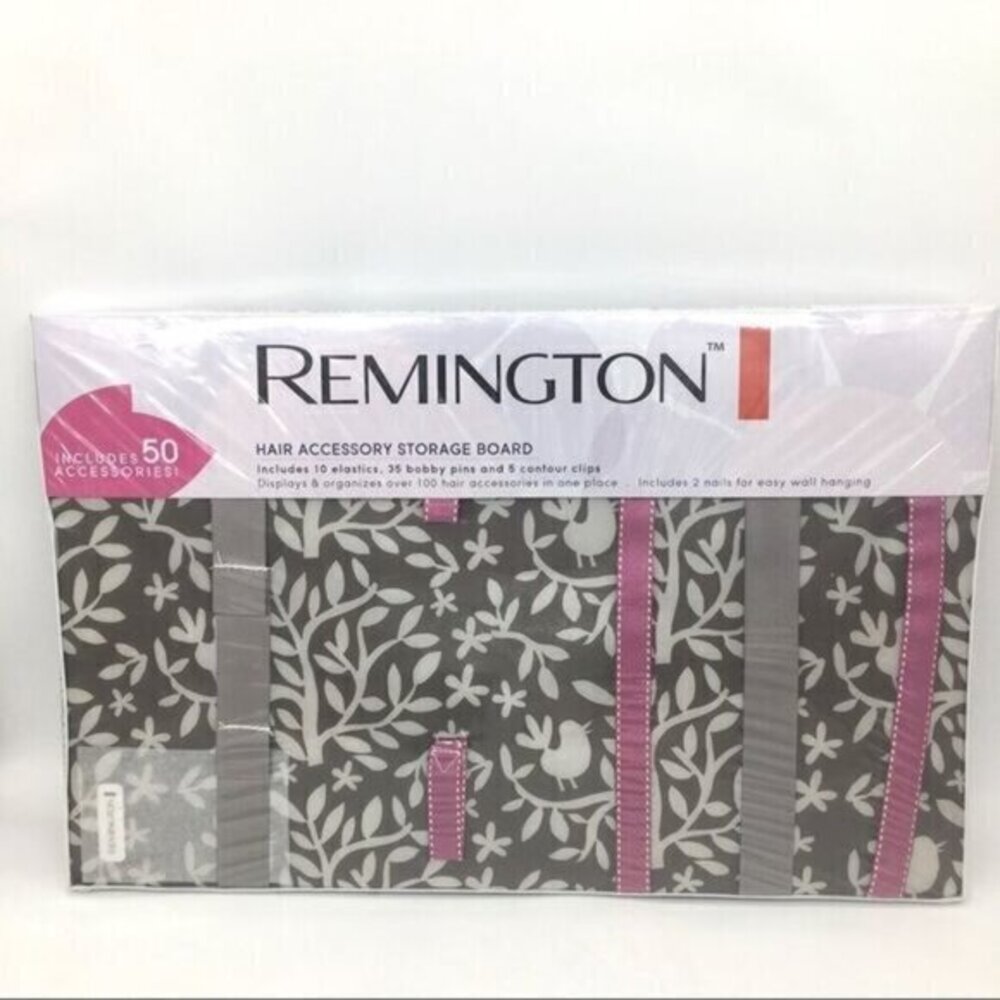 Remington Hair Accessory Storage Board Includes 50 Accessories NEW